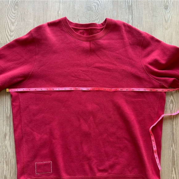 Ovadia & Sons Red Dune Inside Out Sweatshirt Mens Crew Neck Sweatshirt Size XL - Picture 6 of 14